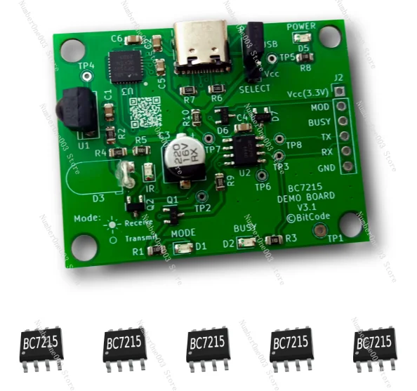 Bc7215 Development Board-Infrared Data Transmission and Universal Infrared Remote Control Transceiver Codec Chip Development