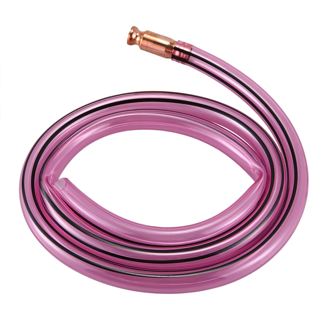 Bomba de sifón de cobre de 2m de largo, tubo de transferencia de combustible, tubo de succión automático de 3/4 "19/25mm, manguera de PVC de paja de repostaje de coche antiestática