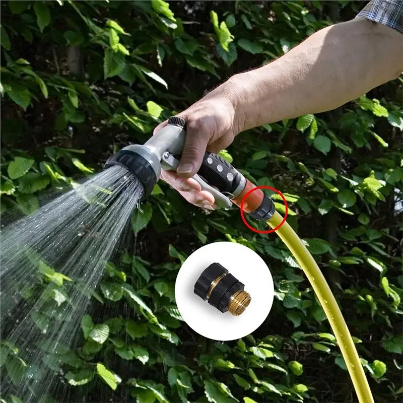 A96K-Garden Hose Quick Connector 6 Set, 3/4 Inch Male And Female Hose Fittings Included
