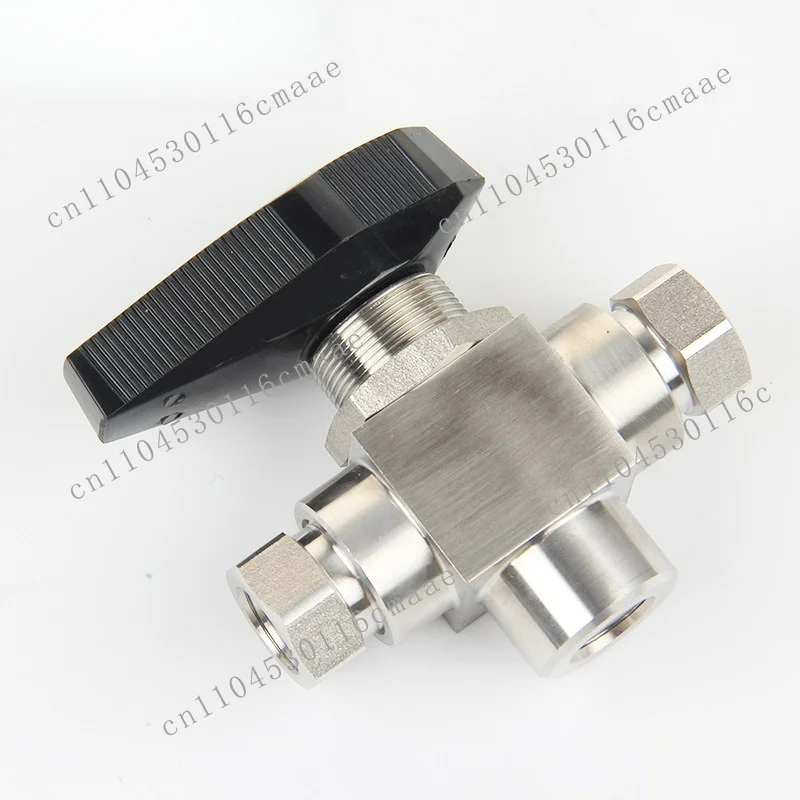 Stainless steel NPT1/4 internal thread two-position three-way ball valve special high pressure ball valve