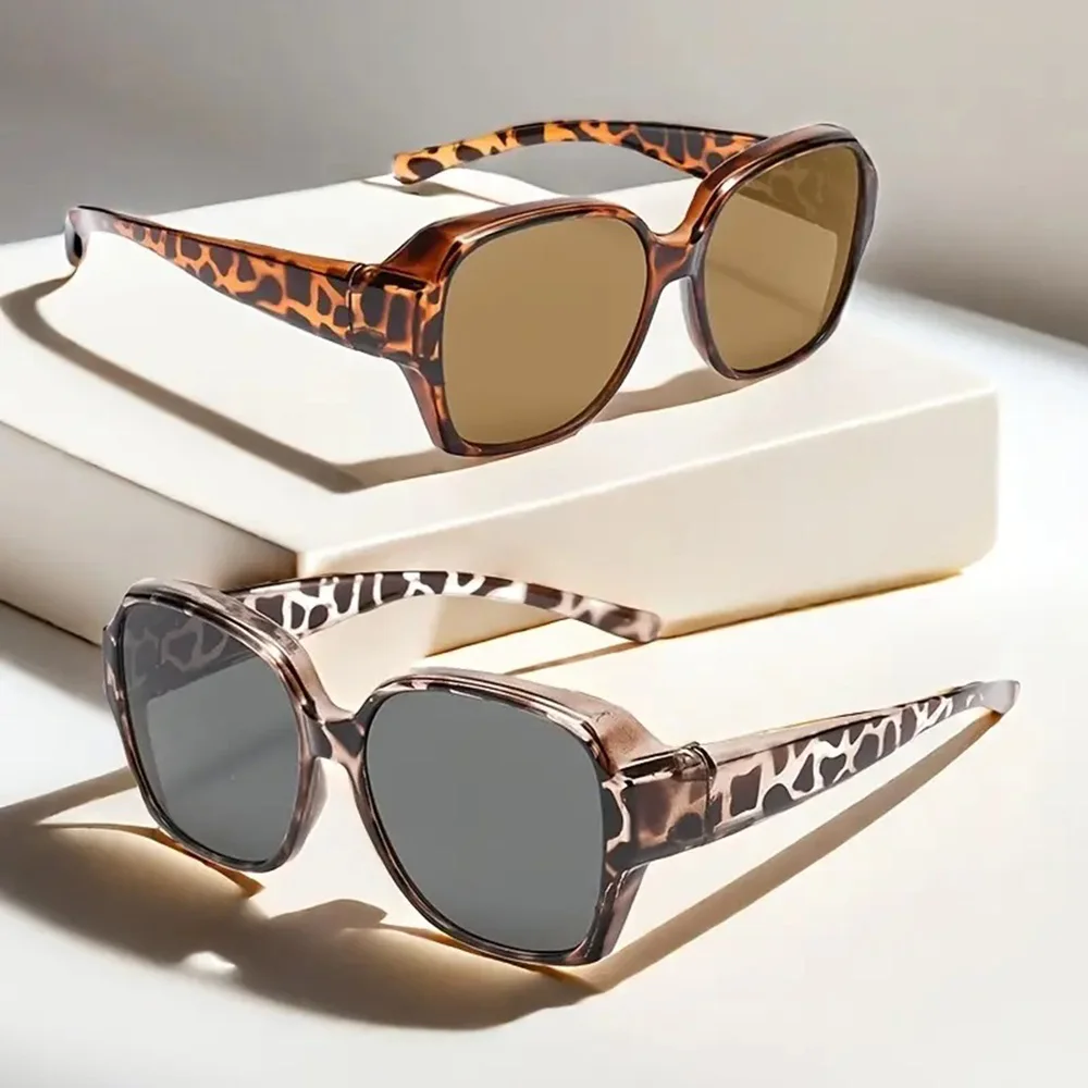 

Fashion Leopard Women's Sunglasses Luxury Vintage Anti Blue Light Eyeglasess Durable High Quality UV400 Eyewear Birthday Gift