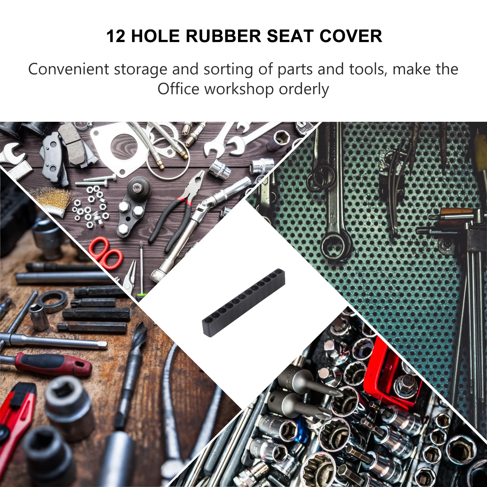 

10Pcs Hex Screwdriver Bits Holder 12 Holes Flexible Plastic Storage Stand Convenient Organizer for Drill Bits Storage Case