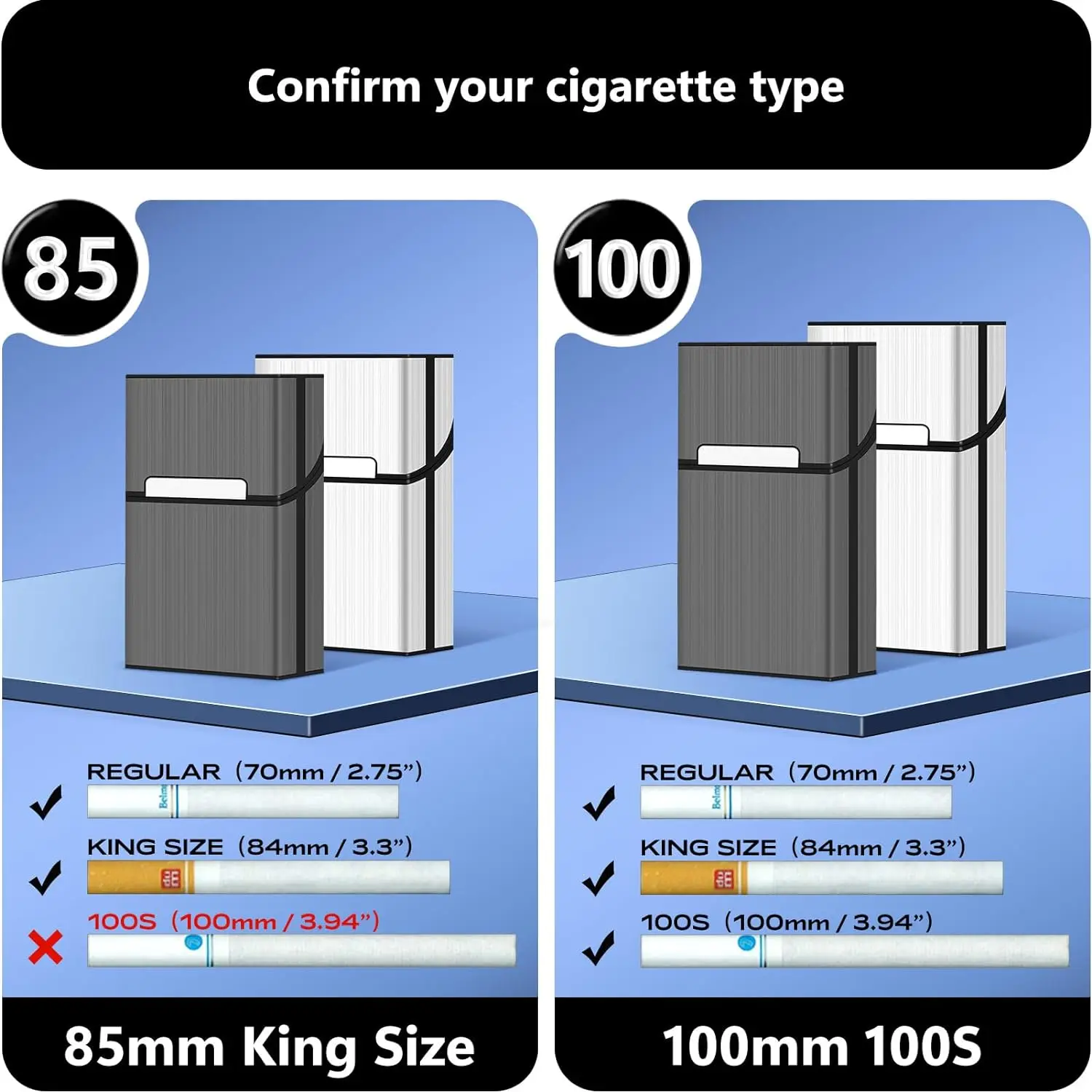 Pure Cigarette Box 20 Sticks Pack Thick Portable Sealed Cigarette Box Waterproof And Pressure-Resistant