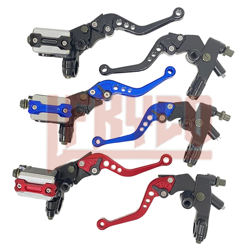 

1 Pair 7/8"(22mm) Motorcycle Accessories CNC Master Cylinder Reservoir Levers Modified Hydraulic Brake Upper Pump Clutch Moto