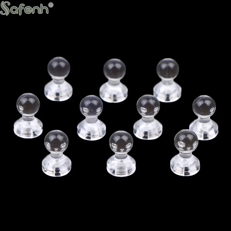 

Mini Magnetic Invisible Badge Display Stand High Clear Acrylic Base For Badge Holder Accessories Desktop Storage