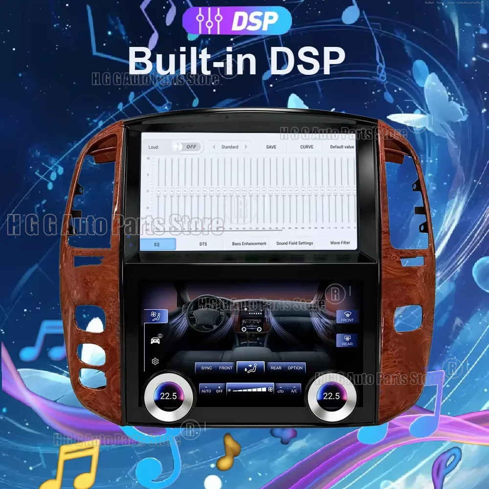 jo Android For Toyota Land Cruiser 100 LC100 Lexus LX470 1998-2007 Car Radio Multimedia Video Player Carplay Auto GPS Navigation