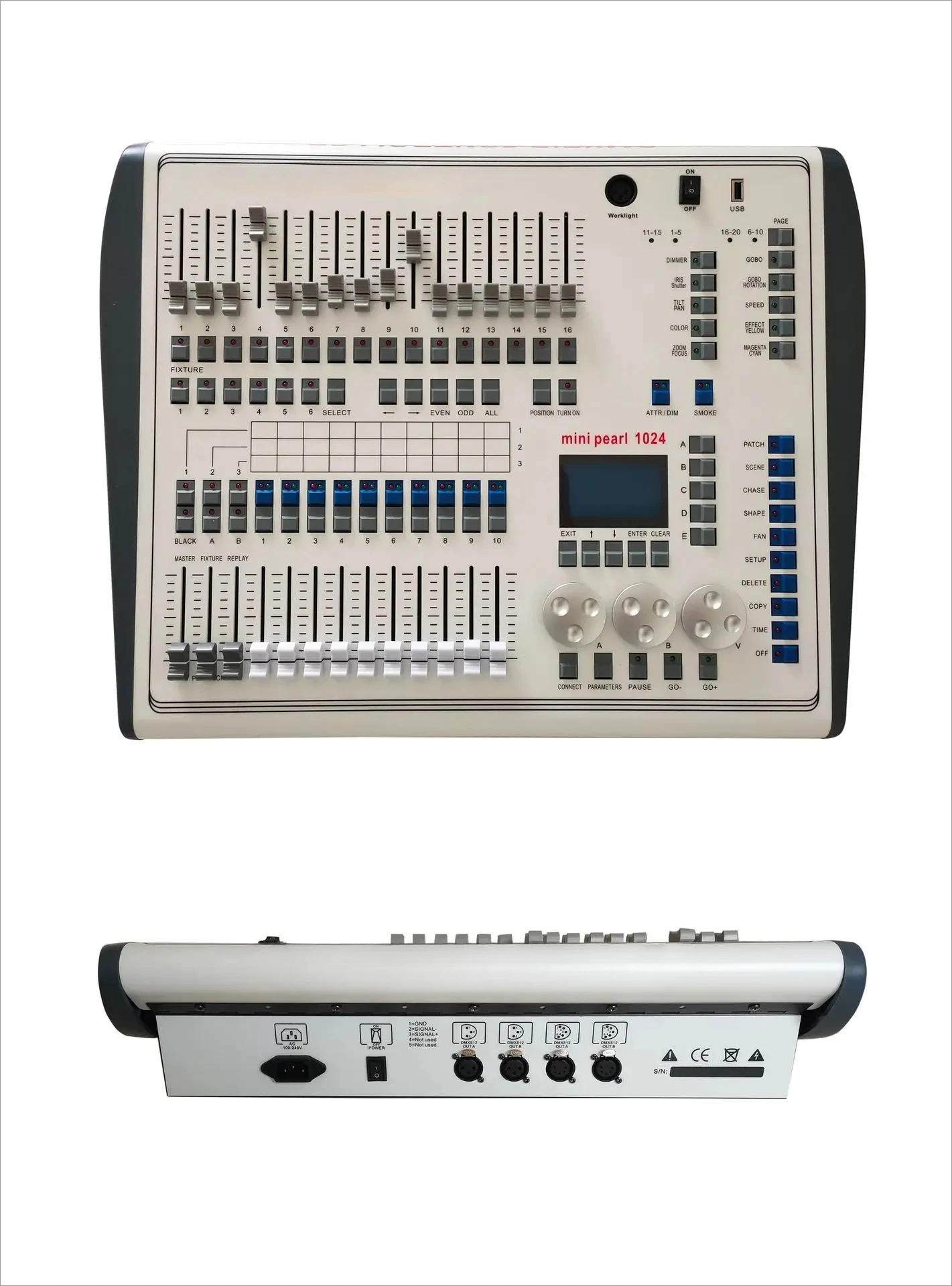 1024 channel  lighting console, professional console, stage lighting