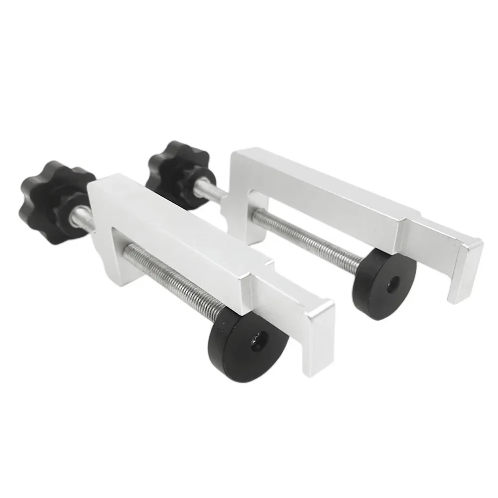 Quick Screw Guide Rail Clamp for MFT and Guide Rail System,Universal Table Clamps Aluminum Alloy T Slot G Clamp