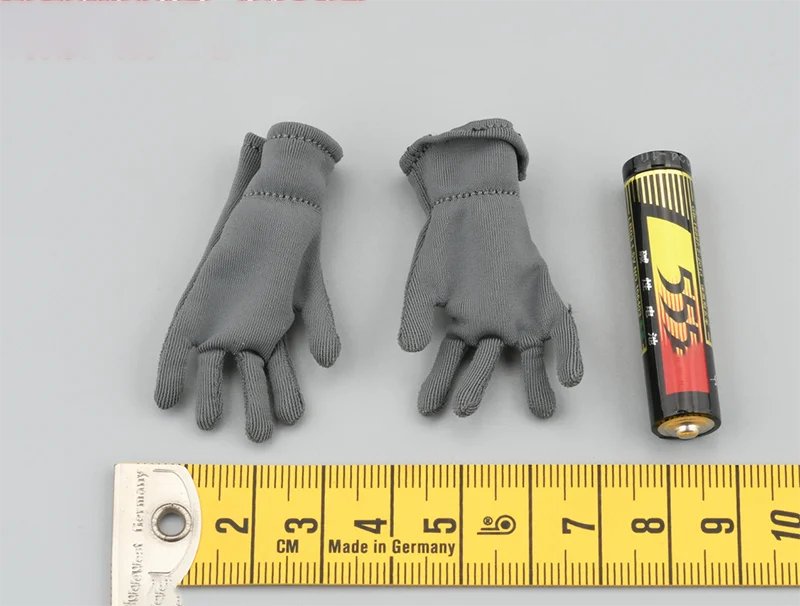 1/6 Scale GM652 WWII Field Male Grey Gloves Model for 12''Figures DIY Accessories