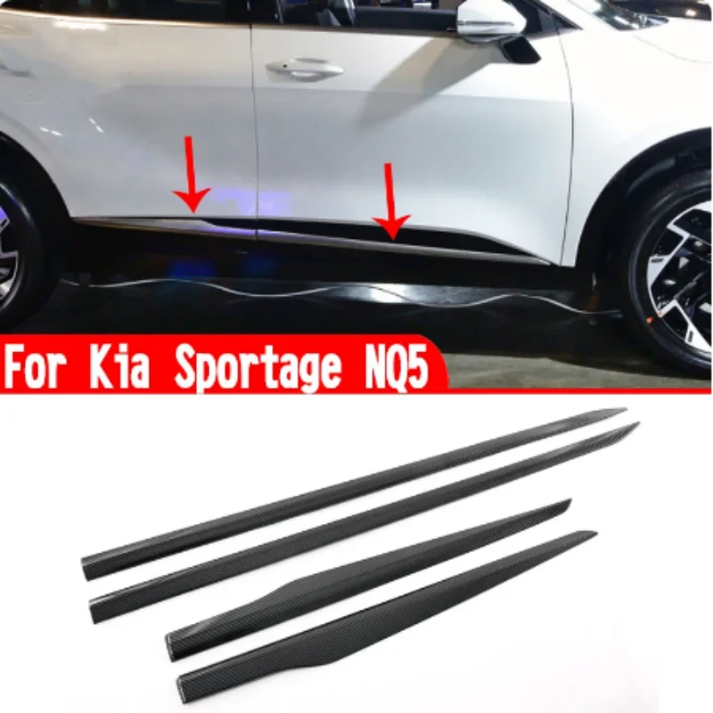 Dla Kia Sportage NQ5 2022 2023 2024 Akcesoria samochodowe Naklejki dekoracyjne na boczne drzwi ABS