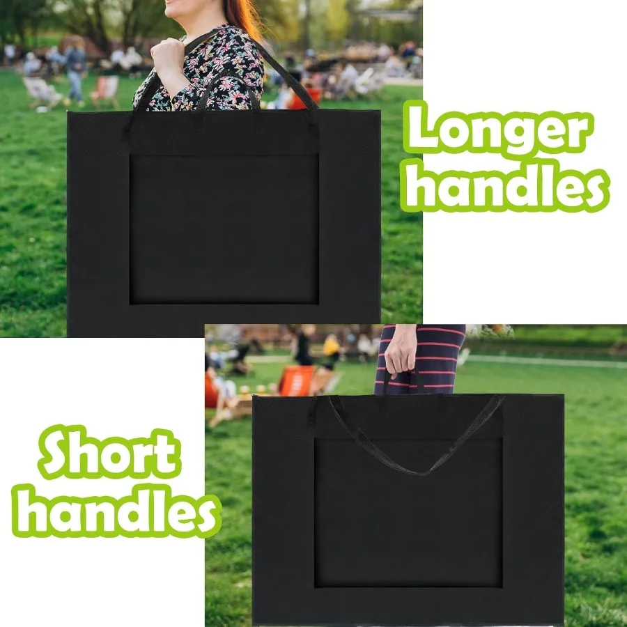 Bolsa de mano grande con portafolio de arte, solución de almacenamiento ligera e impermeable de 24x36 pulgadas para carteles y bocetos, hombro de nailon duradero