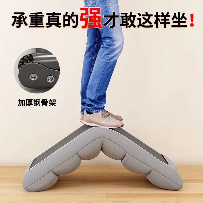 Student dormitory bed back chair bedroom lazy sofa tatami single recliner cushion legless sofa