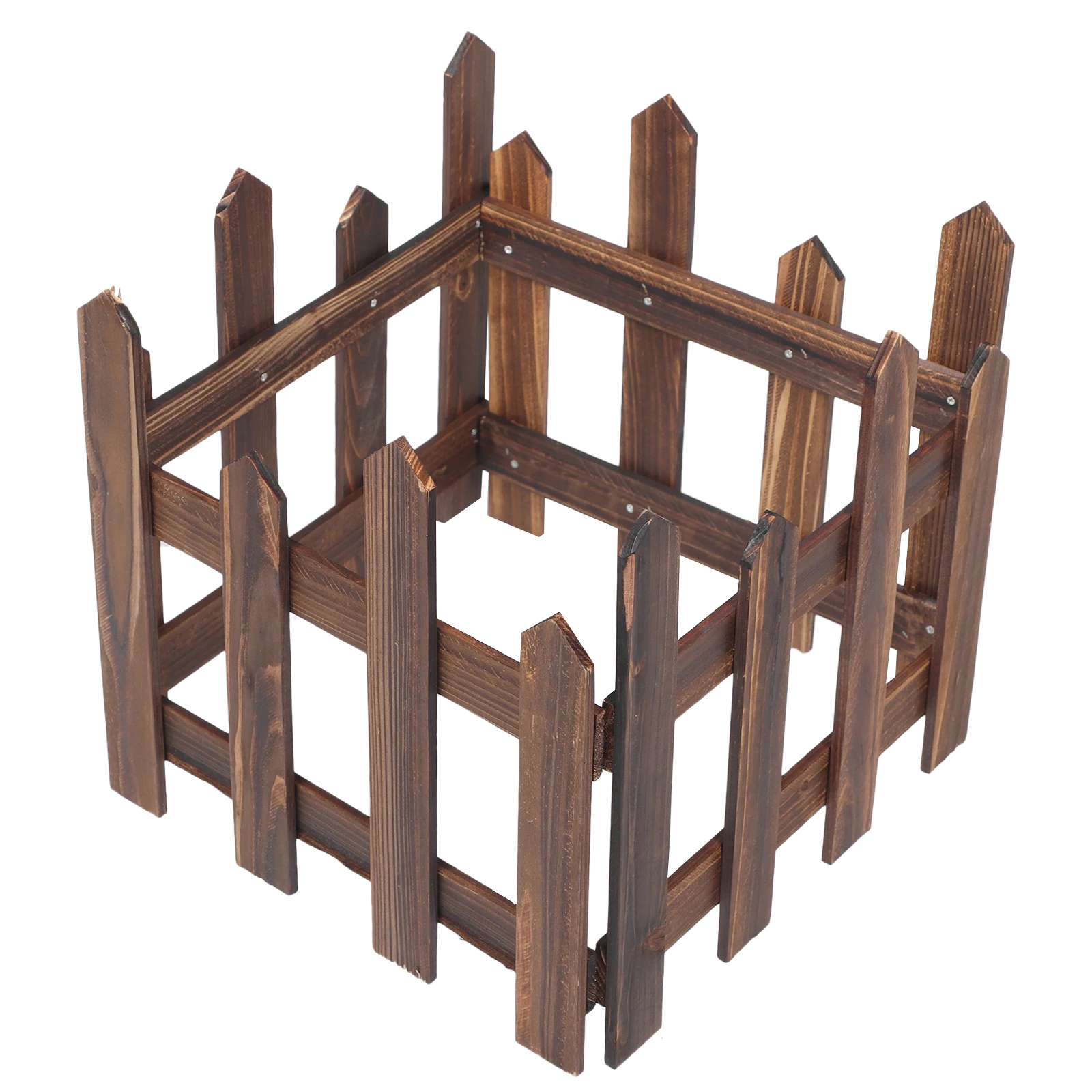 

Wood Garden Fence Durable Corrosion Resistant Rustic Decorative Outdoor Lawn Border Flowerbeds Raised Bed Corner Brackets