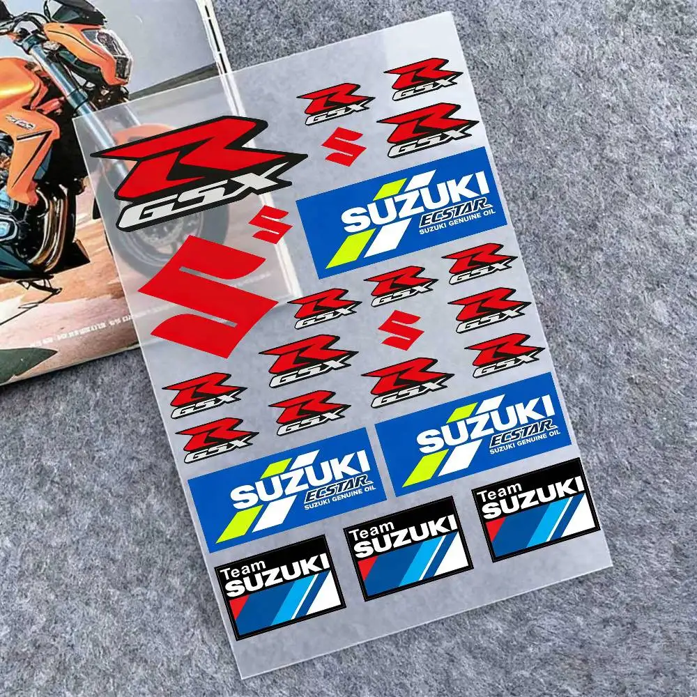 

For Suzuki Motorcycle Reflective Stickers Waterproof Decals For Helmet Scooter Fuel Tank Toolbox Racing