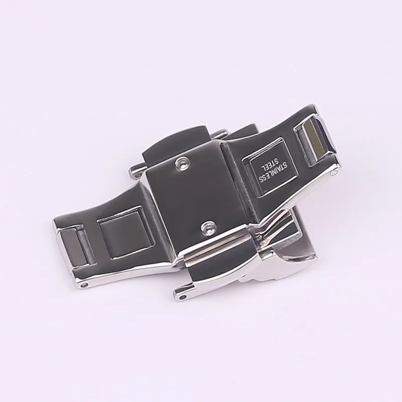 XIANERSHANG Custom A-rmani Original Watch Clasp 18MM 20MM Belt Buckle Polish Stainless Steel Butterfly Buckle Watch Accessories