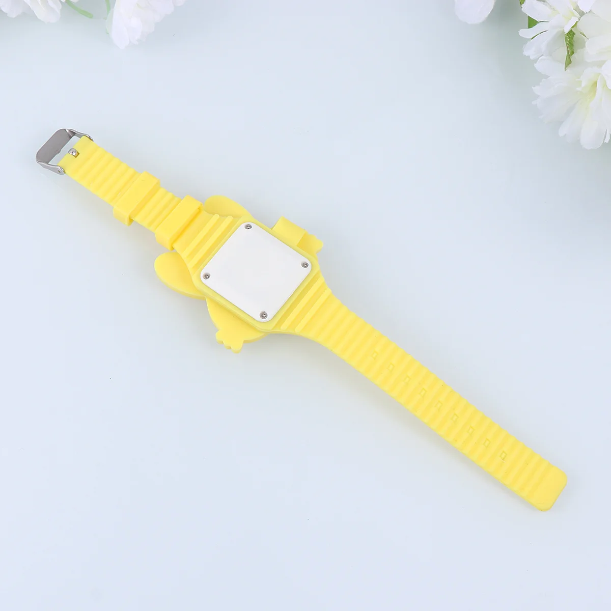 

Silicone Cartoon Rabbit Watch Yellow LED Clamshell Wristwatch Birthday Party Gift Favor Kids Children Toddlers Cartoon Watch
