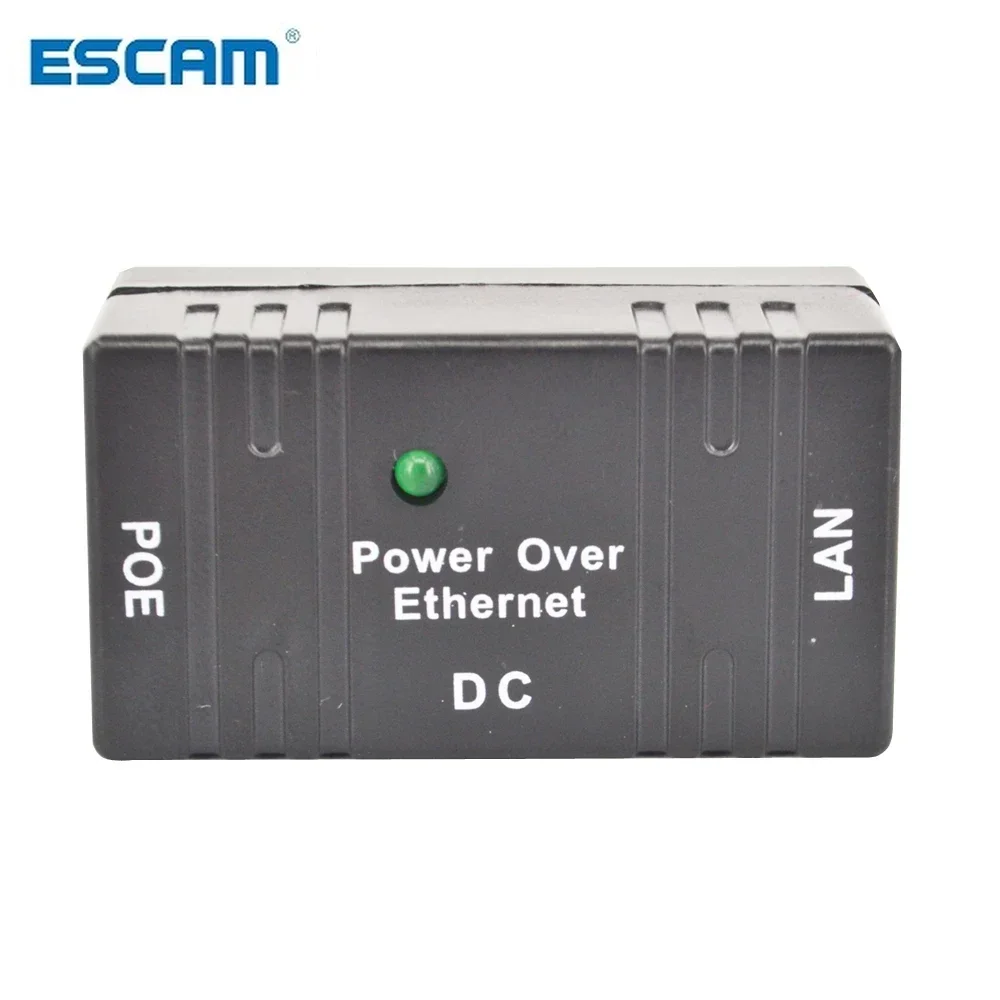 محول حاقن فاصل POE صغير تيار مستمر ملحقات CCTV عبر إيثرنت RJ45 سلبي لكاميرا مراقبة شبكة LAN IP