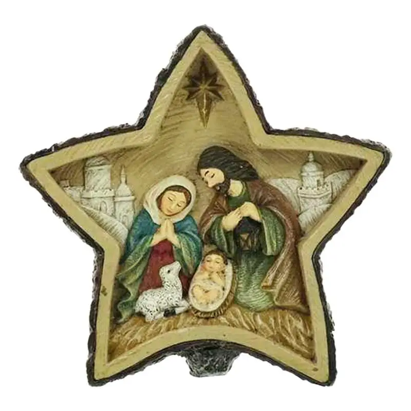 Christmas Manger Scene Outdoor Star Nativity Set For Kids Christmas Nativity Scene Table Top Decor Manger Scene Of Jesus