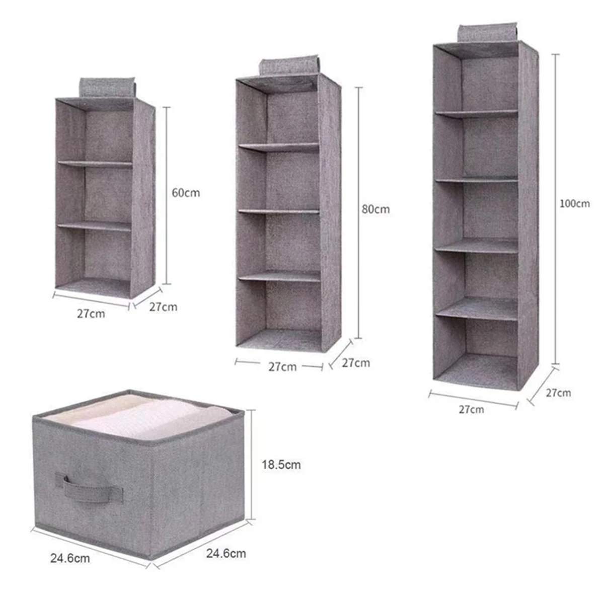 

B52C Wardrobe Hanging Storage Bag Interlayer Drawer Type Clothes Hangers Holder Portable Organizer Hanging
