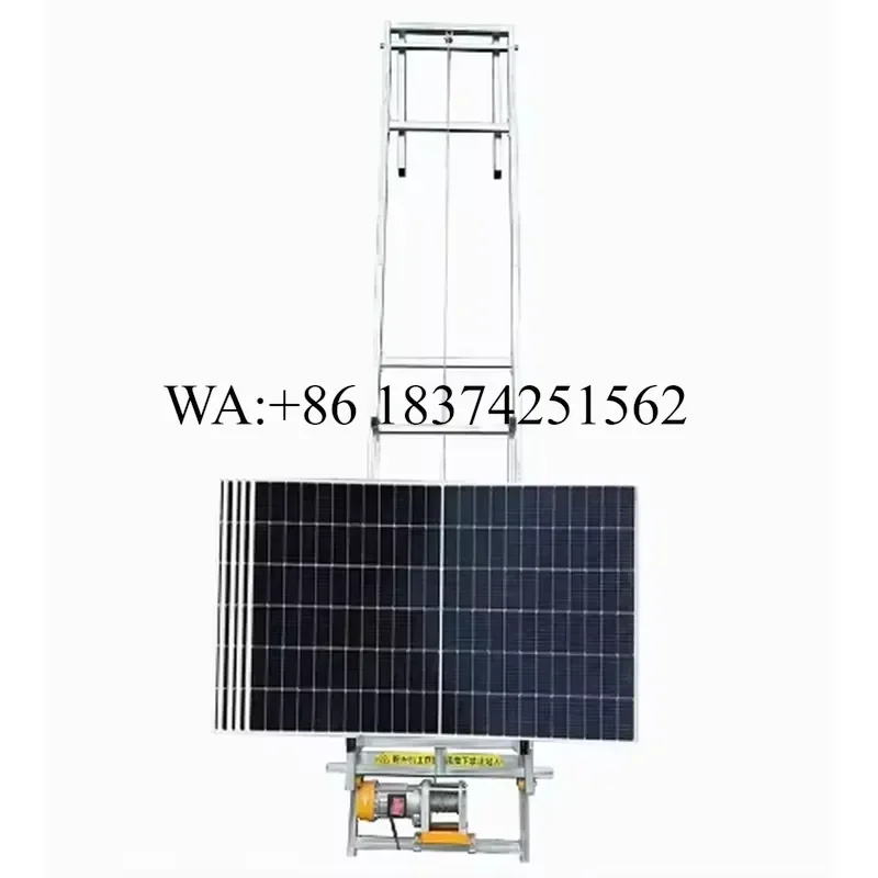 Wmwmnu Solar Panel Ladder Lift Photovoltaic Module Hoist for Glass Elevator Installation Tool