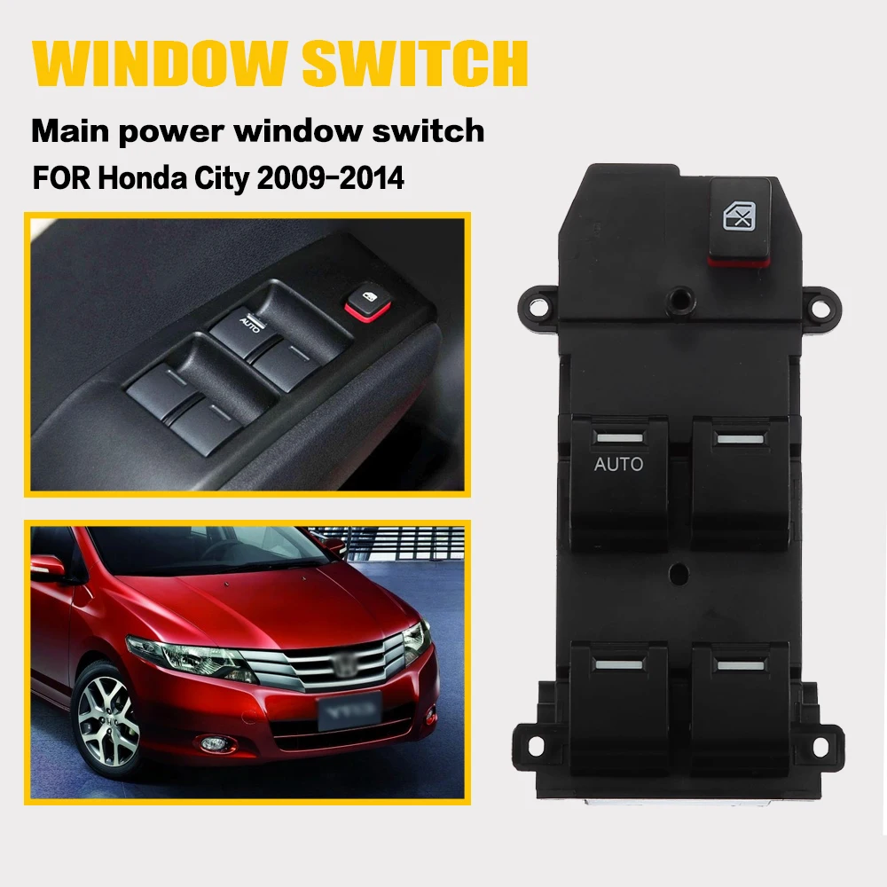 

Window Switch Compatible with FOR Honda City GM1 GM2 GM3 2009 2010 2011 2012 2013 2014 Driver Side Master Power Window Switch