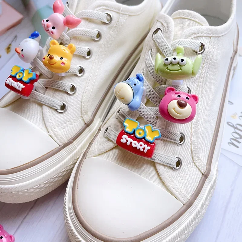 Disney Toys Story Cute cartoon Woody Winnie Shoelace Charms DIY Sports Shoe Buckle Accessories Resin Decorations Christmas Gifts