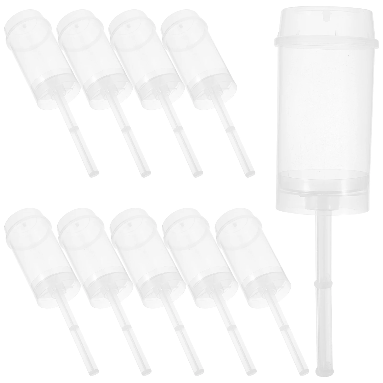 

50 Pcs Push Containers Creative Cake Serving Tools Colorful Holders Easy to Use Reusable PP Material Great for Bakery