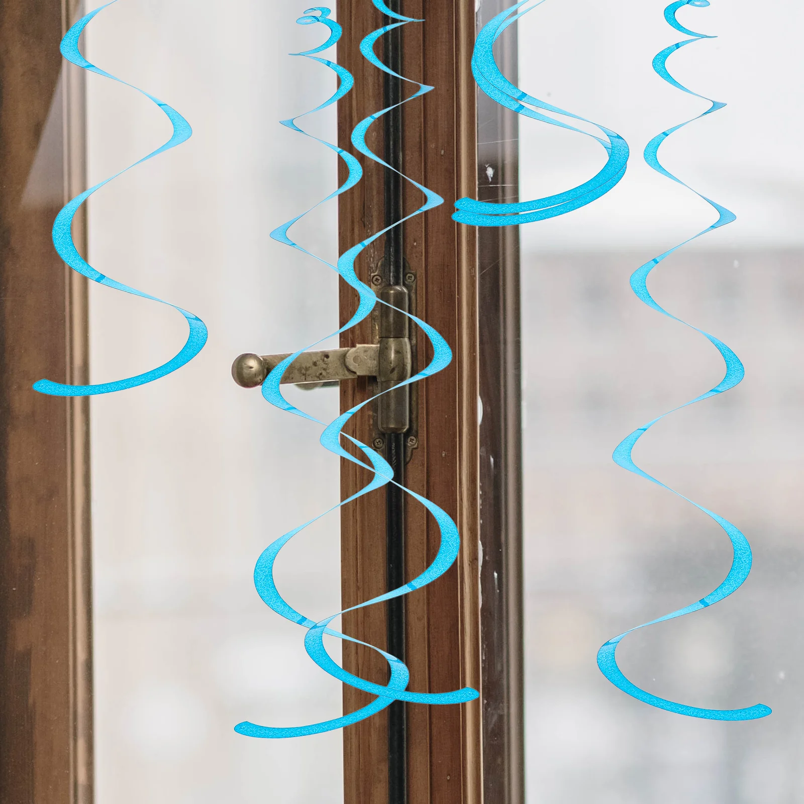 

30pcs Spiral naments Purple Laser Holiday Hanging Swirl Pendants Ceiling Birthday Wedding Decor Kit