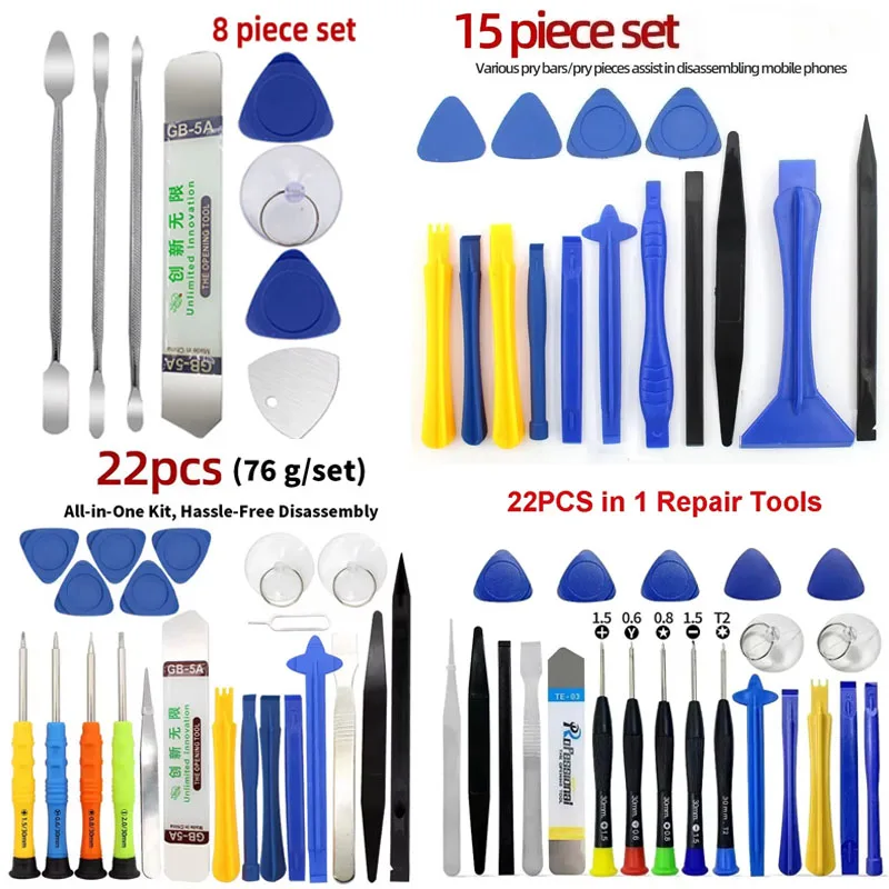 Professional Mobile Phone Repair Tool Kit Disassembly Set Screwdriver Combination Multifunction for iPhone Samsung Android Table