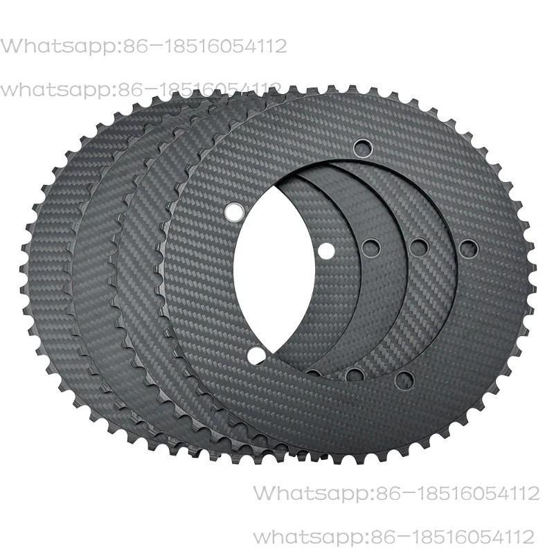 Carbon fiber lightweight dead fly disc BCD144 cycling fixed gear field bicycle sprocket tooth disc gear