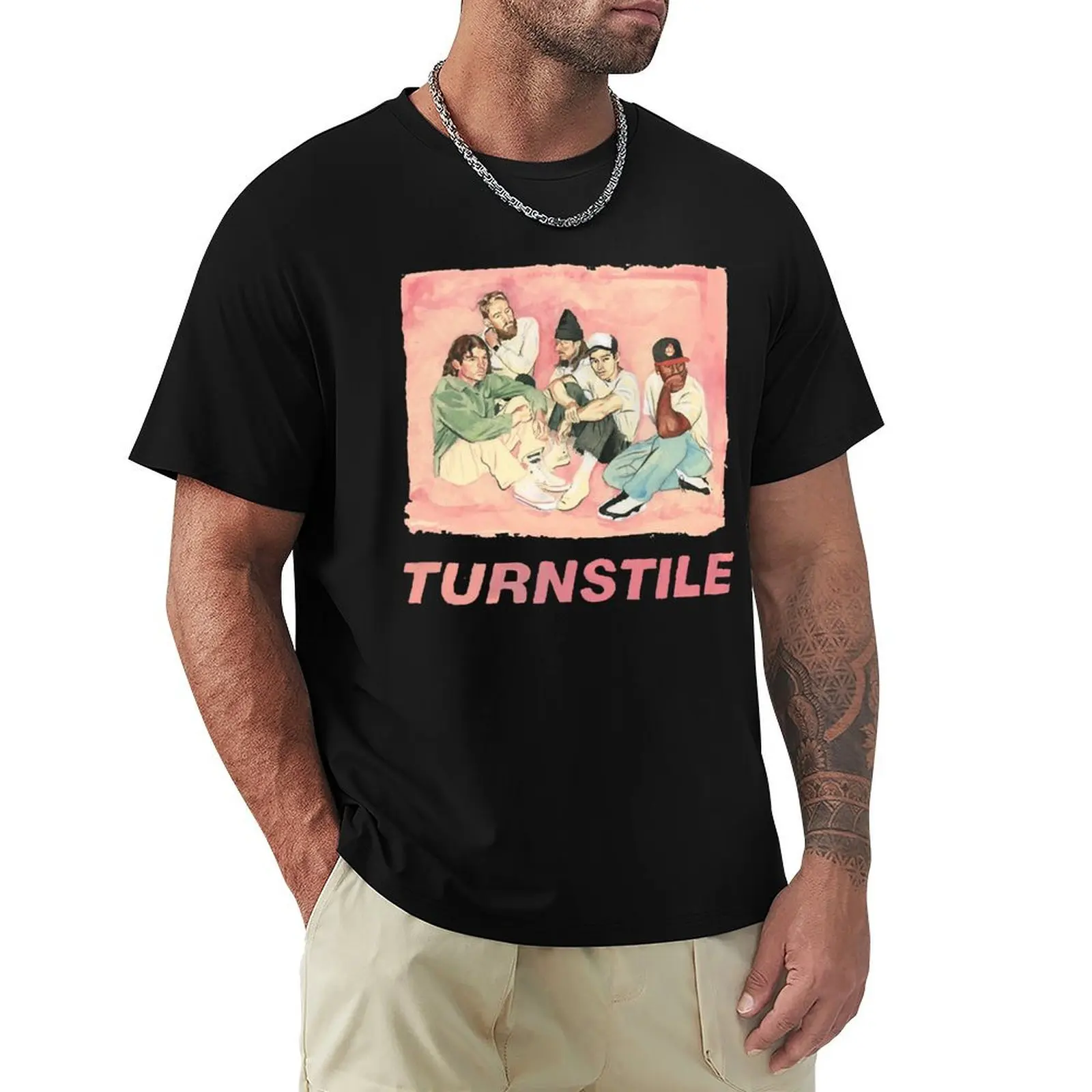 First Day Of Turnstile Love Connection Cute Photographic T-Shirt Casual All Match Short Sleeve T-Shirt