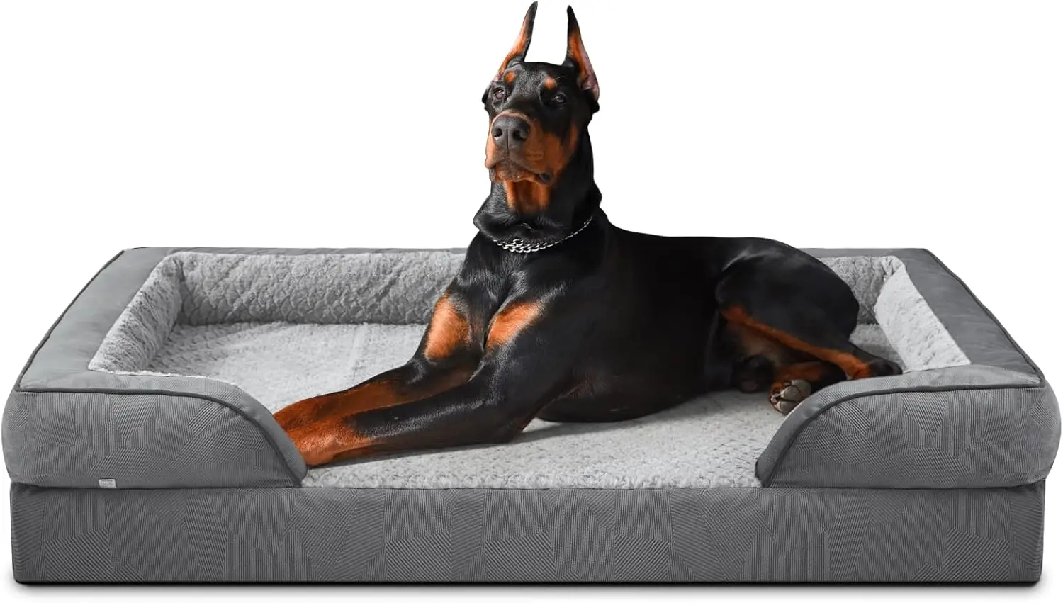 

Orthopedic Extra Large Dog Bed, XXL Waterproof Sofa with Egg-Crate Foam, Washable Cover & Nonskid Bottom