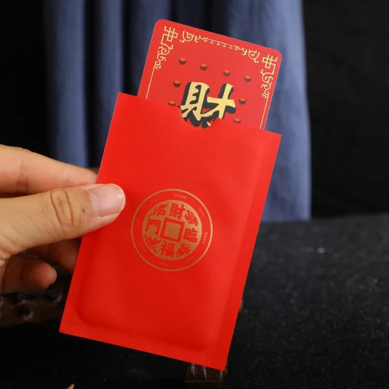 Tarjetas con dijes de riqueza de la suerte, amuletos chinos de Feng Shui, Dios de la riqueza, tarjeta de negocios, tesoro de la fortuna, tarjeta de la suerte, decoración del hogar, Año Nuevo