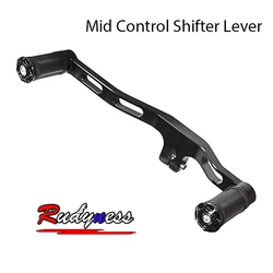 Motorcycle Mid Heel Toe Shifter With Pegs For Harley Dyna Super Glide 2000-2015 FXD FXDX Street Bob Models