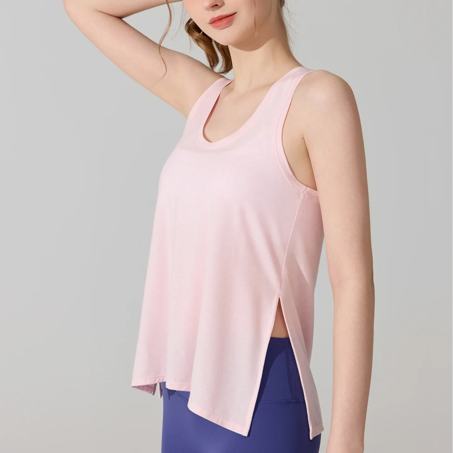 Custom LOGO Women's Sports Fitness Vest Quick-Drying Breathable Sleeveless Top Running Pilates Yoga Suit