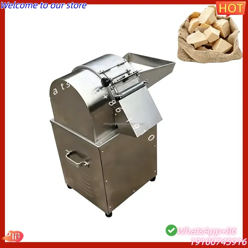 2026Hot New Industrial Cube Cutting Machine Commercial Vegetable Dicer for Carrot Onion Kiwi Mango with Reliable Motor