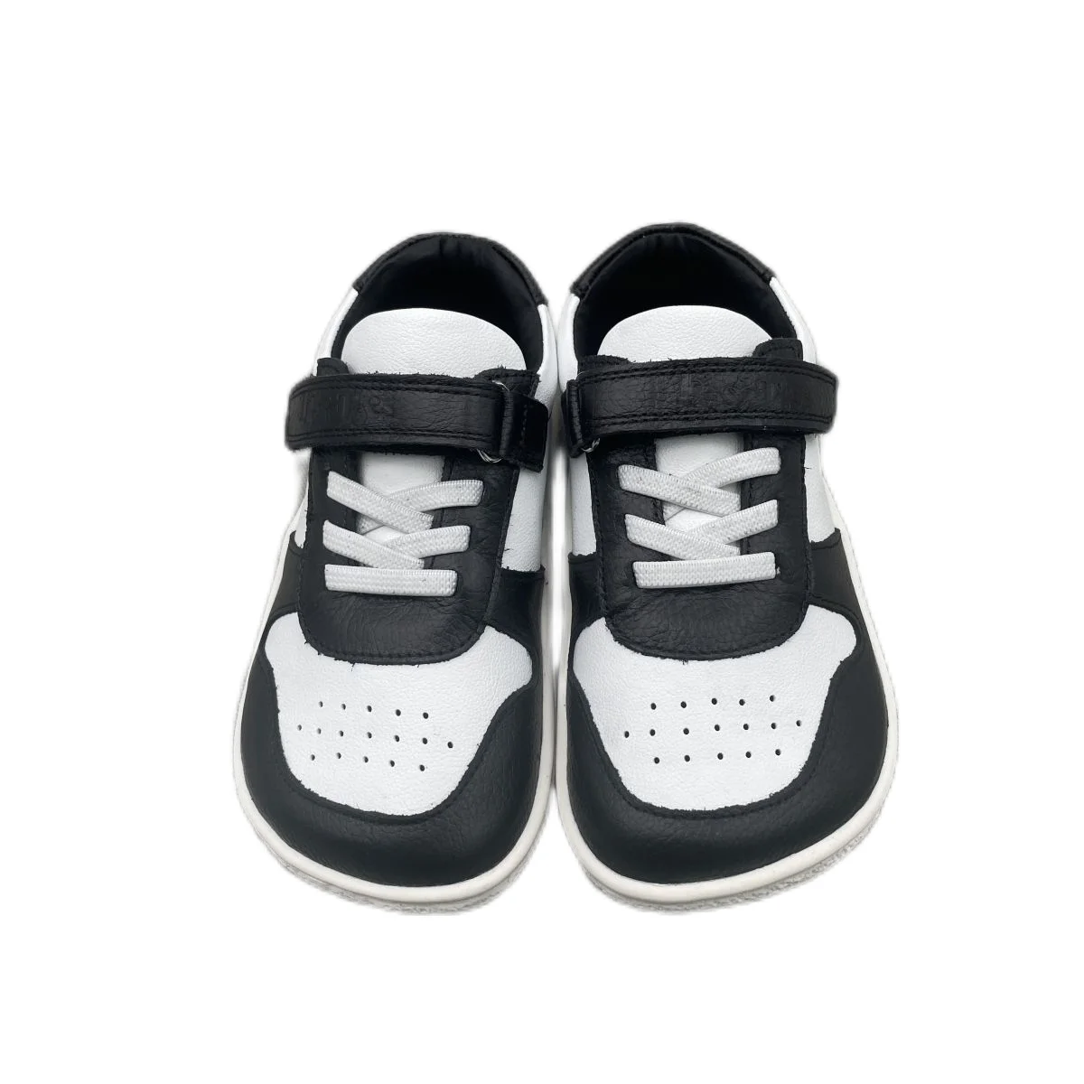 Tipsietoes Nowe Skórzane Buty Dziecięce Wiosna 2026 Dla Dziewczynek i Chłopców, Lekkie Minimalistyczne Sneakersy Barefoot z Elastycznym Paskiem