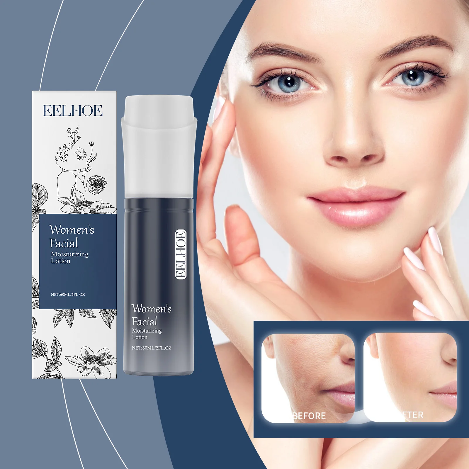 

EELHOE Укрепляющий лосьон Укрепляющий кожу Легкая текстура Питательный увлажняющий освежающий нелипкий светящийся блестящий лосьон