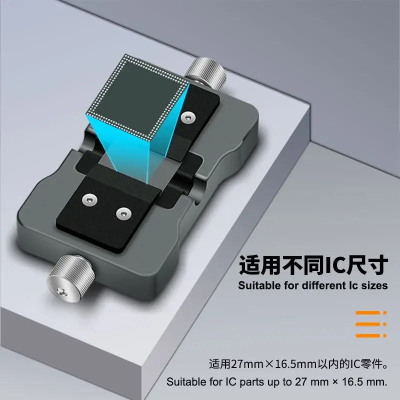 PPD Precision Universal Chip IC Fixture supporto per dispositivo rotante C210 saldatore testa riscaldamento Clip di riparazione per Slot per schede di precisione