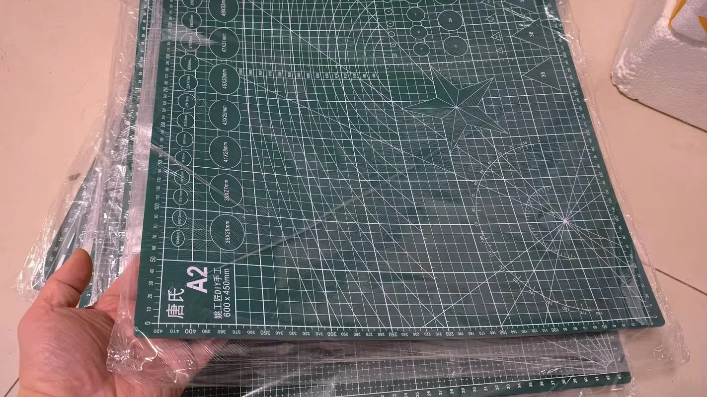 PVC cutting mat Cutting base plate 60x45cm A2 green black core paper cutting art carving cutter Backing plate