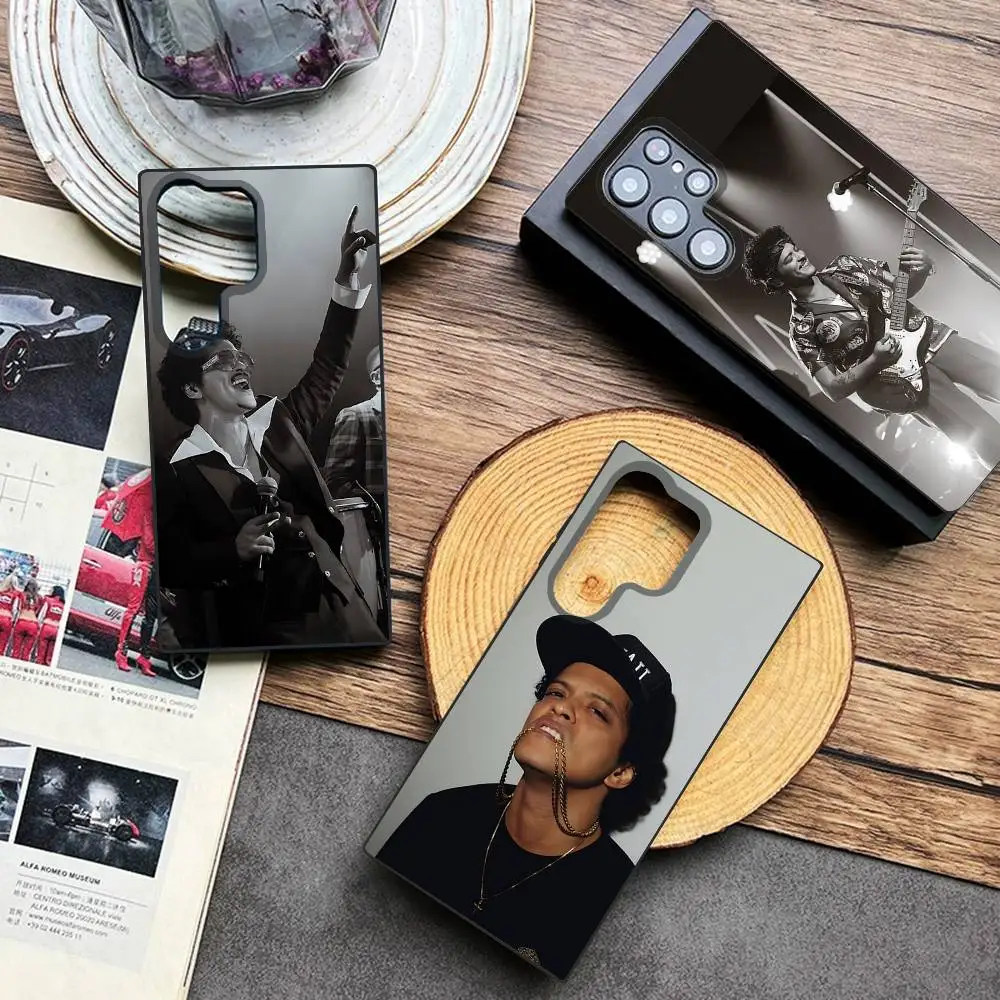 

B-bruno M-Mars Phone Case For Samsung Galaxy A 91,80,73,72,71,53,52,51,22,5G Shockproof Soft Black Cover