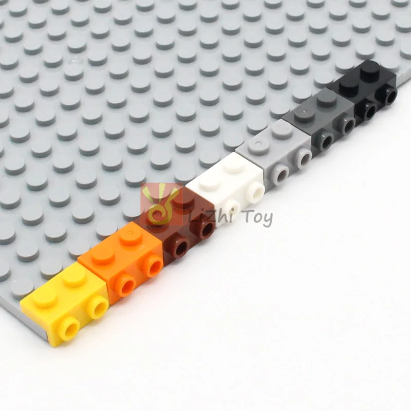 50pcs MOC 99781 Brick Bracket 1x2 - 1x2 Building Block Compatible Construction Accessory Friends Educational Toys