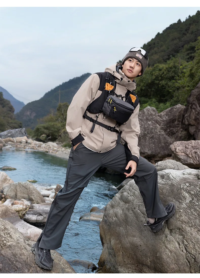Outdoor Wandern Taktische Brusttasche Große Kapazität Wasserdichte Nylon Umhängetasche Sport-Rucksack Hüfttasche für Männer und Frauen – Detail 20