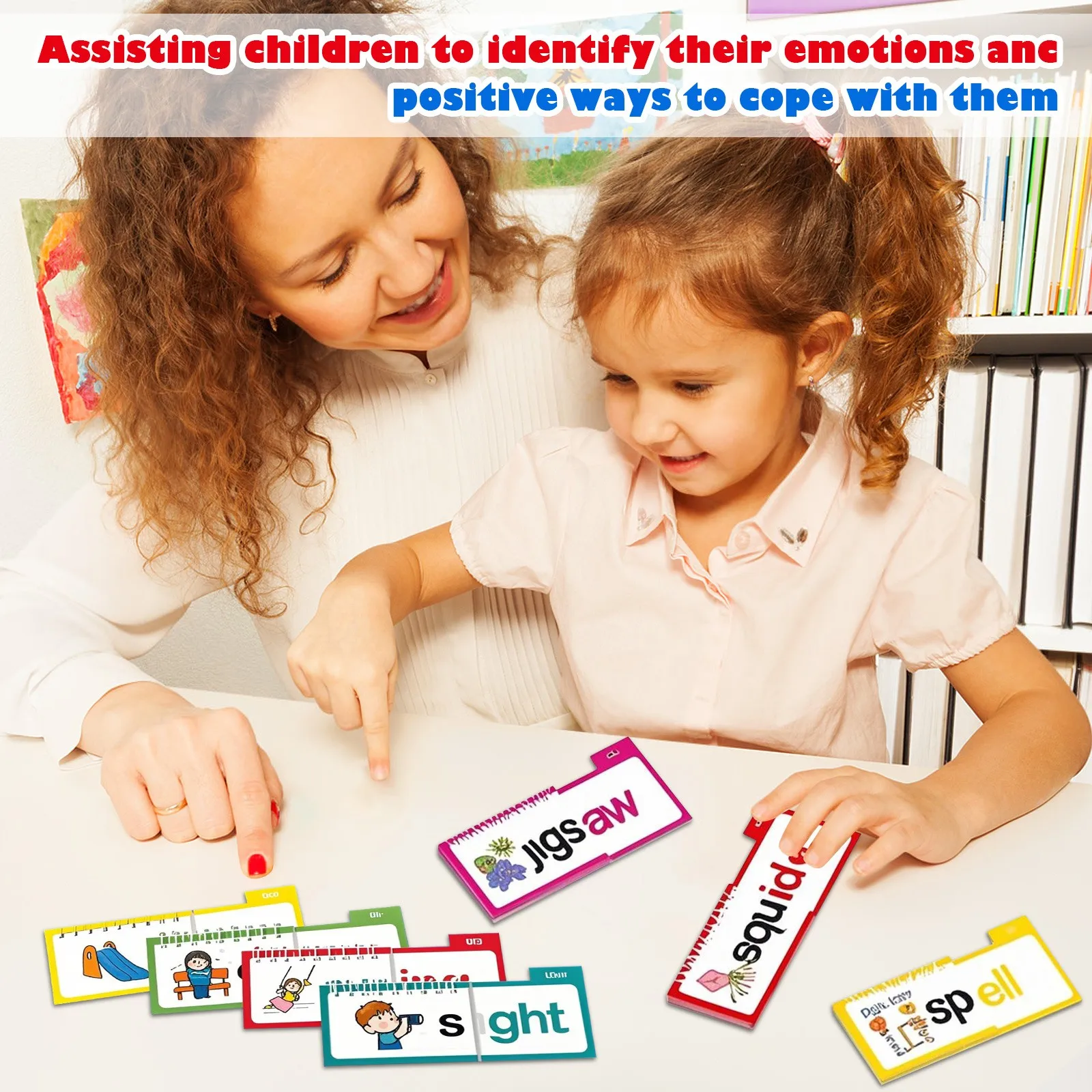 Kid Vocabulary Flashcard Help Child Build Basic Reading Skill Funny Interactive Learning Educational Game Kid-Friendly Design