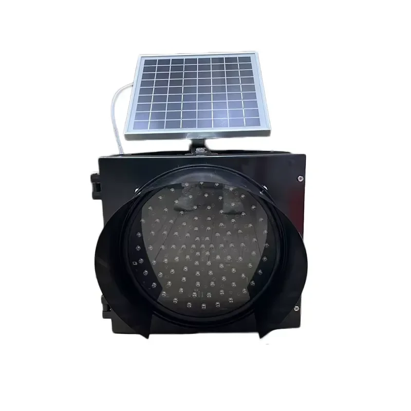 300mm Solar Amber Yellow Led Flashing Light