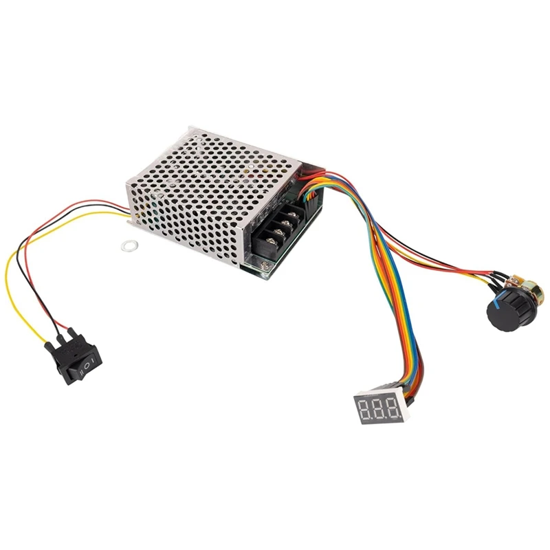 وحدة تحكم في سرعة محرك التيار المستمر 10-55 فولت 12 فولت 24 فولت 36 فولت 48 فولت 60A 15 كيلو هرتز PWM تيار مستمر نحى