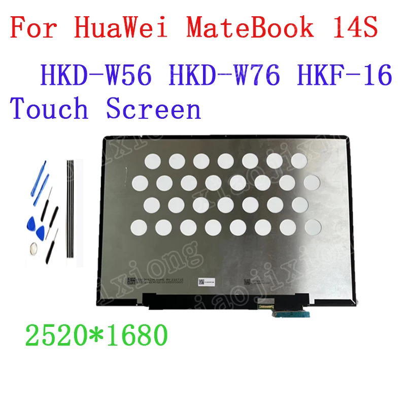 For Huawei MateBook 14s Screen HKD-W76 HKD-W56 HKF-16 Display IPS LCD Assembly Replacement