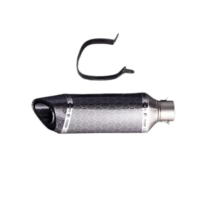 Full-Size Custom Motorcycle ExhaustRS  PG-1 Special Full-section High, Medium And Low Modified Exhaust Pipe, Carbon Fiber