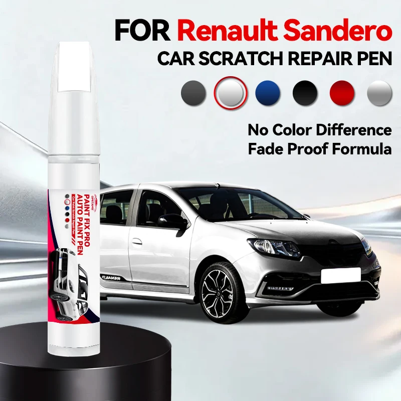 

Карандаш для ремонта краски Renault Sandero, средство для удаления царапин, аксессуары для авто, черный, белый