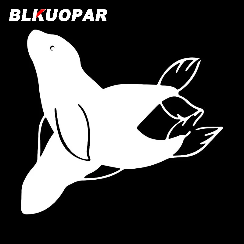 BLKUOPAR Seals Swimming Graphics Car Stickers Scratch Proof Personality Decal Anime Funny Window Sunshade Surfboard Car Lable